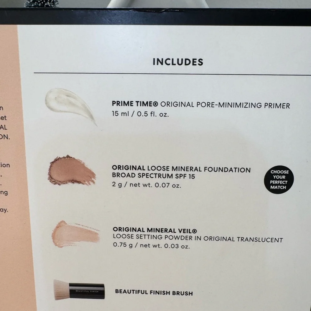 bareMinerals Original Get Started Kit, 4 Piece Mineral MAKEUP SET